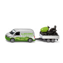 Véhicule VW T6 avec tracteur tondeuse - Siku 2005