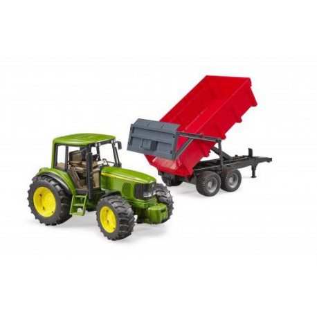 Tracteur John Deere 6920 avec benne rouge - Bruder