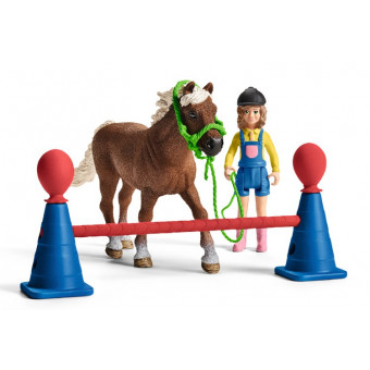 Entraînement d'agility pour poney - Schleich