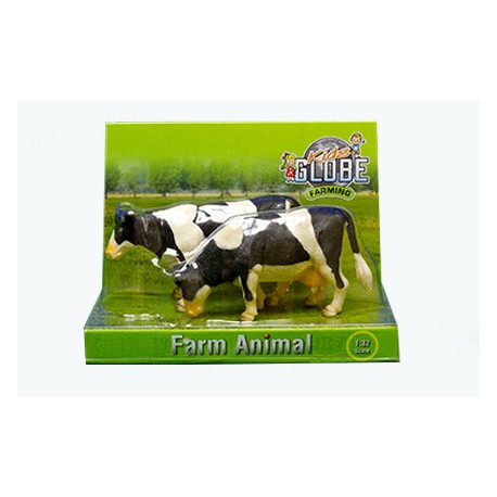 Set de 2 vaches noires et blanches - Kids Globe