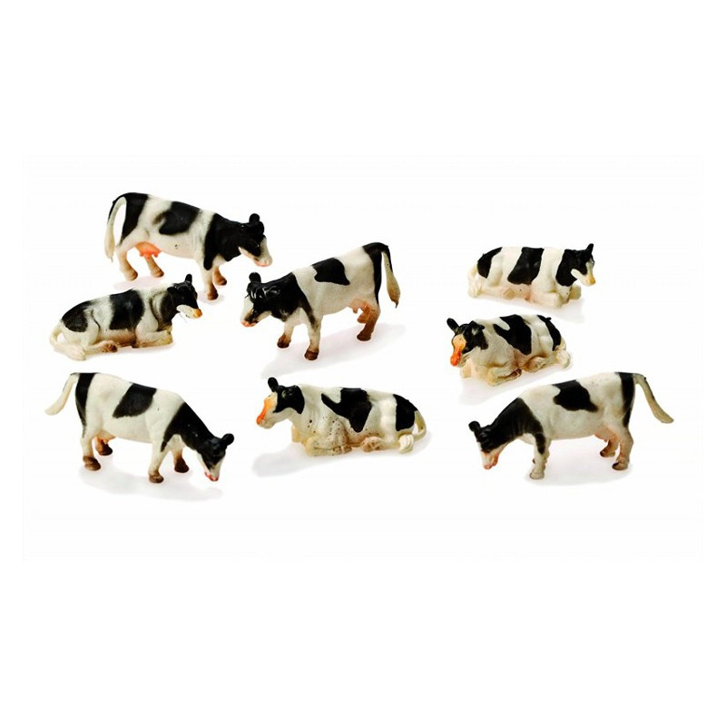 Vache, figurine plastique hauteur 8 cm à partir de 3 ans