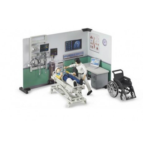 Set infirmerie bworld avce figurines et acc. - Bruder