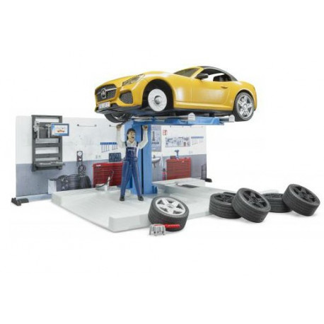 Set atelier automobile Bworld - Bruder