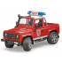 Caserne de pompiers avec land Rover - Bruder