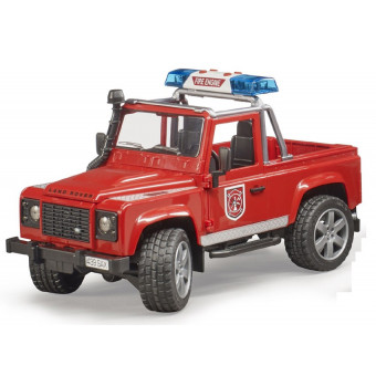 Caserne de pompiers avec land Rover - Bruder