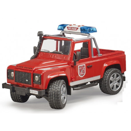 Caserne de pompiers avec land Rover - Bruder