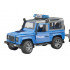 Land Rover de police avec Van et policier monté - Bruder