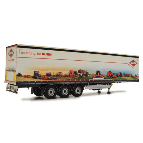 Semi remorque Pacton bâchée CASE IH design - Marge Models