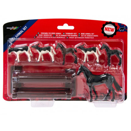 Lot de bébés animaux veaux et chevaux - Britains
