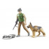 Garde forestier avec chien et accessoires - Bruder