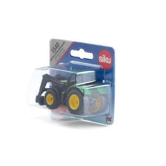 Tracteur John Deere avec pince à bois - Siku