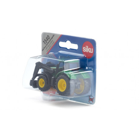 Tracteur John Deere avec pince à bois - Siku