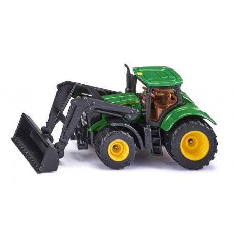 Tracteur John Deere avec pince à bois - Siku