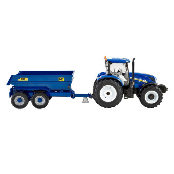 Tracteur NH T6.175 avec remorque TP - Britains