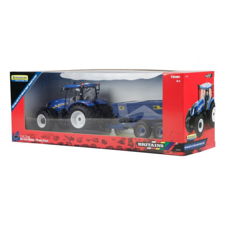 Tracteur NH T6.175 avec remorque TP - Britains