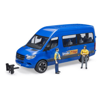 Navette de transport MB Sprinter Transfer avec figurines - Bruder 02670