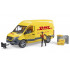 Camion DHL MB Sprinter avec conducteur et accessoires - Bruder - 02671