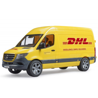 Camion DHL MB Sprinter avec conducteur et accessoires - Bruder - 02671