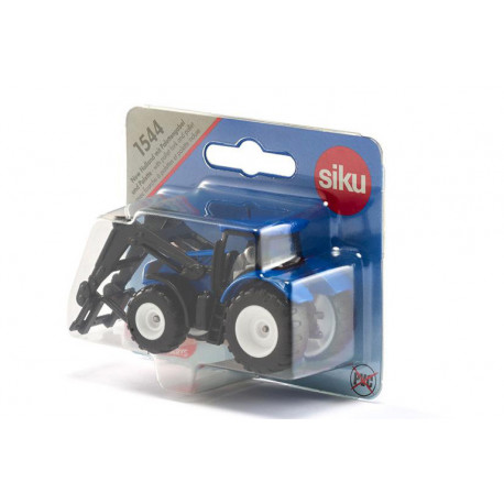 Tracteur New Holland T7 avec fourches et palette - SIKU
