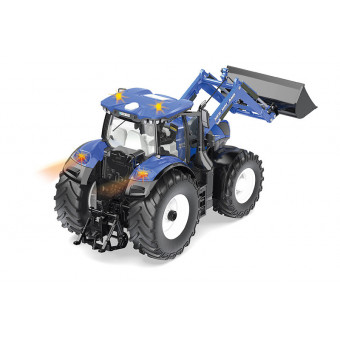 Tracteur NH T7.315 avec chargeur RC et télécommande - Siku