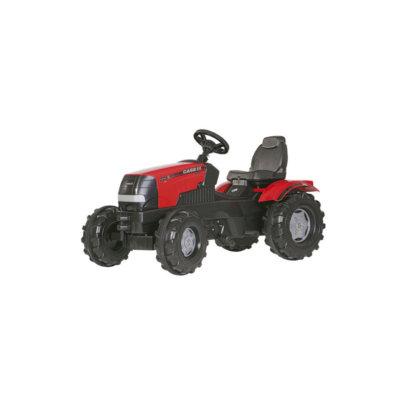 Tracteur à pédales 240 puma Case IH avec remorque et chargeur frontal