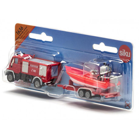 Unimog pompiers avec bateau - Siku 1636