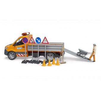 Camion municipal MB Sprinter avec accessoires - Bruder 02677