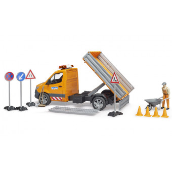 Camion municipal MB Sprinter avec accessoires - Bruder 02677