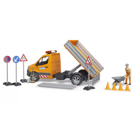 Camion municipal MB Sprinter avec accessoires - Bruder 02677