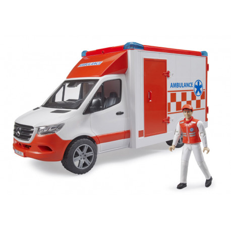 Ambulance MB Sprinter avec ambulancier - Bruder 02676