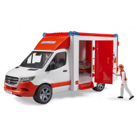 Ambulance MB Sprinter avec ambulancier - Bruder 02676