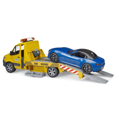 Camion dépannage MB Sprinter avec véhicule Roadster - Bruder 02675