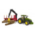 Tracteur John Deere 7R 350 avec remorque forestière - Bruder 03154