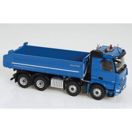 Camion benne MB Arocs 8x4 bleu - NZG 1066/20