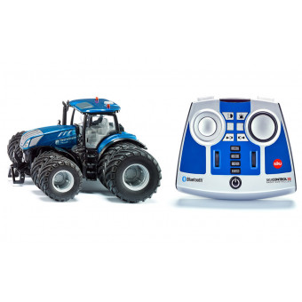 Tracteur NH T7.315 jumelé RC avec télécommande - Siku 6739