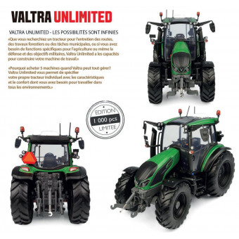 Tracteur Valtra G135 Unlimited vert