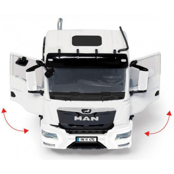 Tracteur MAN TGS 18.510 4x4 BL blanc - Wiking 7652