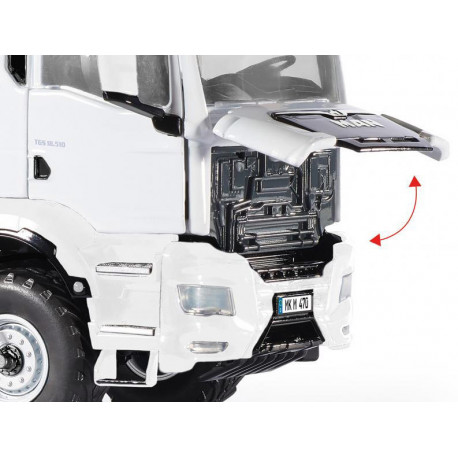 Tracteur MAN TGS 18.510 4x4 BL blanc - Wiking 7652