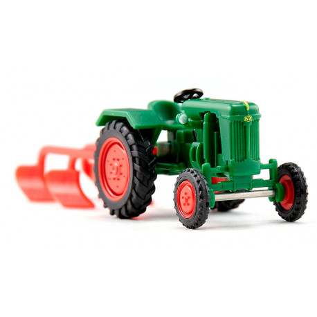 Tracteur Normag Factor avec charrue 1/87 - Wiking 039802
