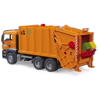 Camion poubelle MAN TGS orange - Bruder 03760