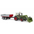 Tracteur Fendt 211 vario avec chargeur et remorque - Bruder 02182